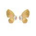 Women’s Jewelry Set Fashion Butterfly Symmetrical Stainless Steel Earrings Personality Fashion INS Exaggerated Design Titanium Steel Earrings_ipsvogv.com