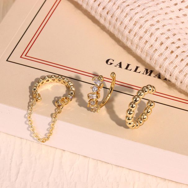 Hot Selling Design Sense Hip Hop Style Irregular Arrangement Ear Bone Clip Ladies High End Versatile Ear Accessories_ipsvogv.com