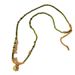 Natural Stone Beads Necklace - Gold Plated Stainless Steel Crystal Pendant Clavicle Chain Jewelry_ipsvogv.com