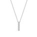 Women's Jewelry Minimalist Style S925 Sterling Silver Round Vertical Horizontal Bar Design Zircon Pendant Versatile Necklace High End_ipsvogv.com