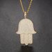 Men's Jewelry High Quality Dadima's Hand Necklace Pendant Micro Inlaid Zircon Hip Hop Fashion Personality Necklace Jewelry_ipsvogv.com