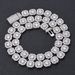 Men's Jewelry Hip Hop Jewelry Square Rock Sugar Chain Zircon Necklace Trend Men's Necklace Fashion Accessories_ipsvogv.com