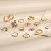Instagram Bohemia 15 Piece Set With Diamond Inlaid Cross Flower Branch For Women's Wedding Festival Crystal Ring_ipsvogv.com