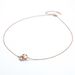 Women's Jewelry Fashionable Temperament All Match Double Ring Diamond Rose Gold Female Clavicle Chain Trendy Roman Numeral Titanium Steel Pendant_ipsvogv.com