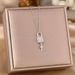 Light Luxury High-end Tassel Key Micro Inlaid With Diamonds, Long-lasting Lock Titanium Steel Necklace, Feminine_ipsvogv.com