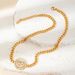 Exaggerated K gold sticky diamond spiral mosquito coil titanium steel jewelry set color bracelet personality earrings fashion trend_ipsvogv.com