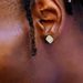 Unisex full diamond men's hip hop earrings rectangular zircon street earrings hot selling accessories_ipsvogv.com