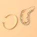 Simple And Fashionable Personalized Letter LOVE Open Bracelet Alloy Full Diamond Multi Layer Hand Jewelry_ipsvogv.com