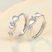 Cao Shi, Japan, South Korea, Xiaoqing, New Style, Simple Ear Buckle, Fashion Love, Peach Heart Shape, Smooth Earrings,_ipsvogv.com