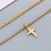 Men's Jewelry Hip Hop Stacking Cross Pendant Versatile Niche Cuban Chain Titanium Steel Necklace Accessories_ipsvogv.com