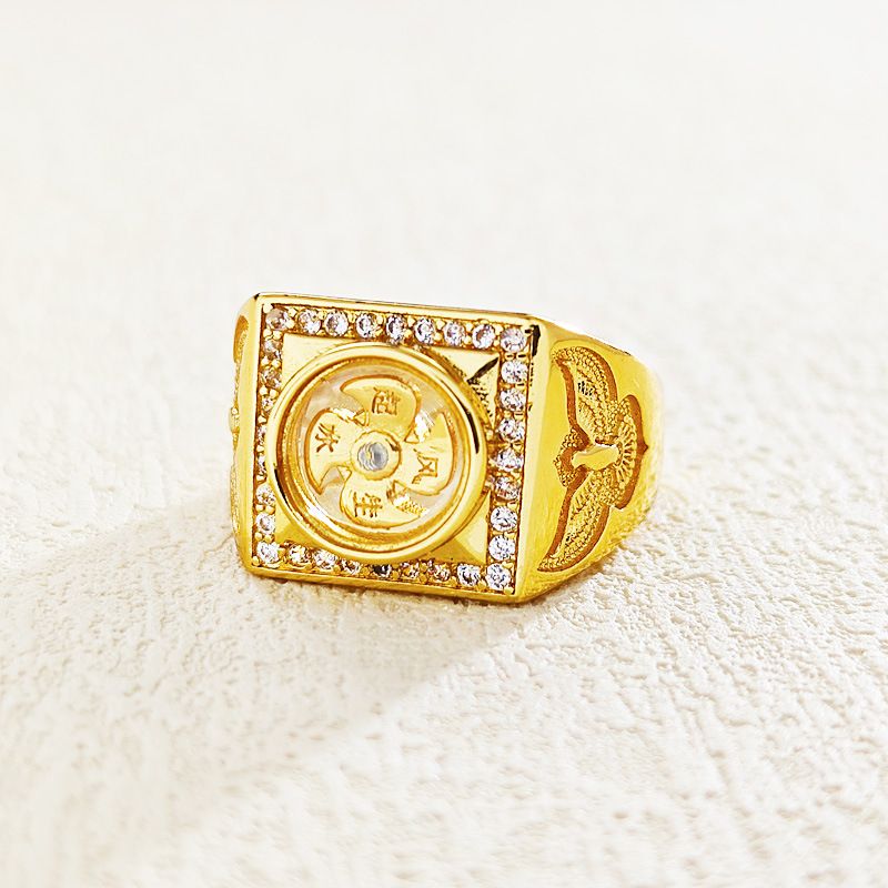 Ethnic Style Men, Adjustable Opening, Thai Windmill, Rotatable Ring For Men And Women_ipsvogv.com