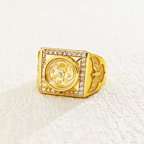Ethnic Style Men, Adjustable Opening, Thai Windmill, Rotatable Ring For Men And Women_ipsvogv.com
