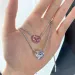 S sterling sier love heart designer necklace sweet wedding jewelry choker nature austrian crystal sailormoon full_ipsvogv.com