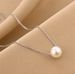 Stainless Steel Elegant One Pearl Necklace Female Minimalist Temperament Jewelry Customize Wedding_ipsvogv.com