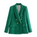 Women's textured casual fashion loose suit jacket_ipsvogv.com