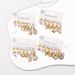 ZE0827 minimalist design stainless diamond studded geometric titanium steel earrings set for women_ipsvogv.com