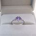 Natural Amethyst Zircon Silver Ring Fashion Wedding Heart Shaped Ring Jewelry Female_ipsvogv.com