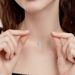 Snake personality necklace S925 sterling silver full inlaid with colorful zirconium clavicle chain light luxury fashion all match_ipsvogv.com