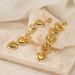 Women’s Jewelry Set Fashion Love Pendant Stainless Steel Earrings Personality Exaggerated Long Five Heart Shaped Titanium Steel Earrings Ladies Trend_ipsvogv.com