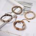 Hot Selling New Men's Set Wooden Coconut Shell Beads Chain Woven Leather Multi-layer Bracelet_ipsvogv.com