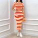 Women's Clothing Striped slim-fit suit dress_ipsvogv.com