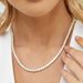 Women's Jewelry Full Diamond Single Row Zircon Tennis Necklace Simple Fashion Hip Hop Men And Women Necklace Jewelry_ipsvogv.com
