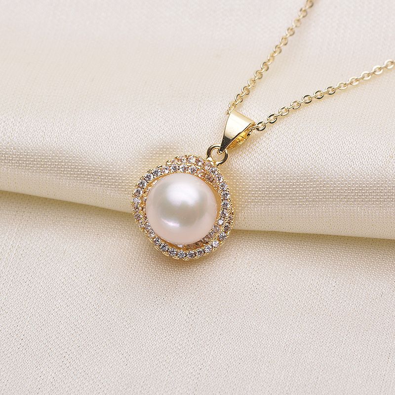 Pearl Natural Freshwater Pearl Combination 9 10mm Mantou Pearl High Gloss 14K Gold Filled Original Design_ipsvogv.com