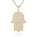Men's Jewelry High Quality Dadima's Hand Necklace Pendant Micro Inlaid Zircon Hip Hop Fashion Personality Necklace Jewelry_ipsvogv.com