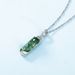 new Perfume Bottle Natural Green Moss Stone Pendant Female S925 Silver Inlaid Water Grass Agate Pendant Fashion_ipsvogv.com