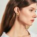 Bow earrings copper plated with real gold female earrings fashion bow personality female earrings_ipsvogv.com