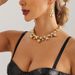 Exaggerated Big Bead Short Collar Female Choker Punk Temperament Beaded Collar Hottie_ipsvogv.com