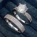 Three Heroes Couple Luxury Combination Plain Ring, Ring Set, Wedding Handicraft_ipsvogv.com