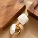 French Exquisite Fashion Small Fragrance Style Drip Oil Enamel Glaze Geometric Square Ear Buckles Women's Light Luxury_ipsvogv.com