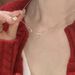 S Pure Silver Rose Zircon Necklace Women's Ins Exquisite Premium Sense Simple Versatile Temperament Clavicle Chain_ipsvogv.com