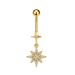 Women's Jewelry Stainless Steel Zircon Belly Button Ring Butterfly Chain Horse Eye Five Leaf Flower Belly Button Nail Belly Button Buckle_ipsvogv.com
