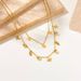 Fashion new gold plated double stainless steel chain Eye star pendant accessory accessory necklace_ipsvogv.com