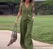 Women's Clothing Summer New Cotton And Linen Sleeveless Vest Vest Trousers Two Piece Suit Female Casual Fashion Suit_ipsvogv.com