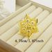 New Leaf Design Rotating Flower Fashion Hollow Ring Bridal Wedding Birthday Party Gift_ipsvogv.com