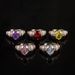 New Elliptical High Carbon Diamond Ice Flower Cut For Women With Rubber Powder Fritillaria Premium Red Open Ring_ipsvogv.com