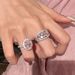 micro Inlaid Style Vintage Pink Diamond Zircon Ring, Light Luxury Full Of Sparkling Diamonds, Exquisite And Luxurious Ring, Diamonds,_ipsvogv.com