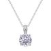 Millennium Rose Cut 3A Zirconium Pendant Necklace Female S925 Silver Super Flash Colored Gem Clavicle Chain Light Luxury Fashion_ipsvogv.com