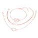 Fashion And Simplicity Double Love Handicrafts Lucky 8-character 3-piece Bracelet Set_ipsvogv.com