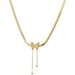 Small and luxurious stainless steel gilded frosted butterfly pendant, fashionable snake bone chain, titanium steel_ipsvogv.com