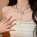 【 22000 Positive Reviews 】 Super Immortal Zircon Butterfly Spliced Pearl Necklace, Korean High-end, Niche, Simple, Long_ipsvogv.com