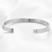 2PCS 6MM Simple Light Gold Fashion Dia Bevelled 304 Stainless Steel Bracelet For Women_ipsvogv.com