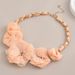 Korean And Japanese Style Fashion Accessories Sweet Fabric Necklace Short Black Pink Flower Collarbone Chain Versatile_ipsvogv.com