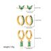 Women’s Jewelry Set Fashion Simple Temperament, Versatile Personality High End Stacking Zirconium Inlaid Earrings Three Piece Set_ipsvogv.com