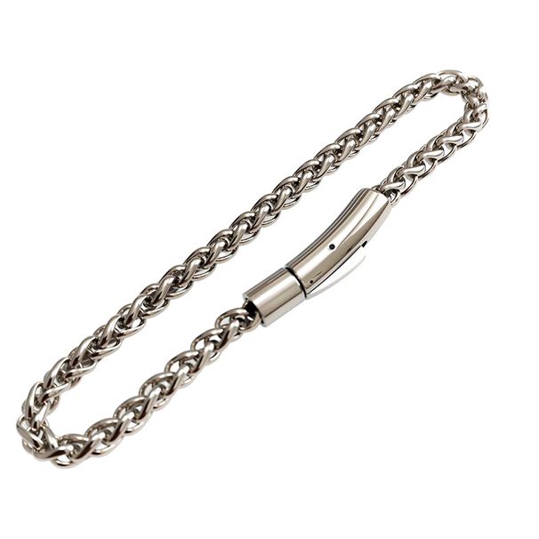 Stainless Men's Titanium Steel Jewelry Personality Cuban Chain Trendy Hip Hop Bracelet_ipsvogv.com