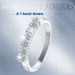 Platinum Mosang Stone Fashion 7 Diamond Row Personalized Proposal Couple Jewelry Ring_ipsvogv.com
