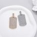 Straight Hip-hop Men's Alloy Square Ins Wind Full Diamond Shield Pendant Versatile Sweater Chain_ipsvogv.com